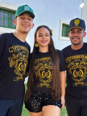 Publicação da Turma da Pitombeira: camisas pretas dos 80 anos